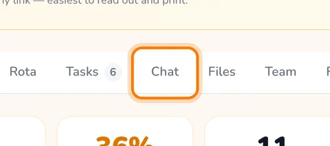 The Chat tab (enlarge)