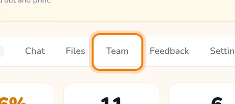 The Team tab (enlarge)