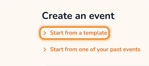 Start from a template (enlarge)