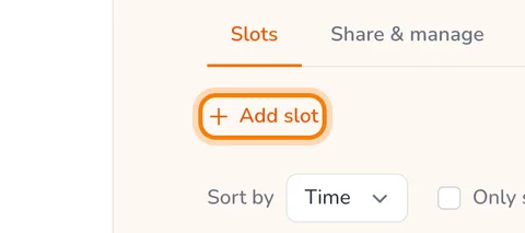 Add slot (enlarge)