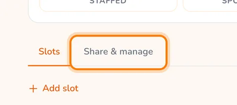 Share & manage (enlarge)