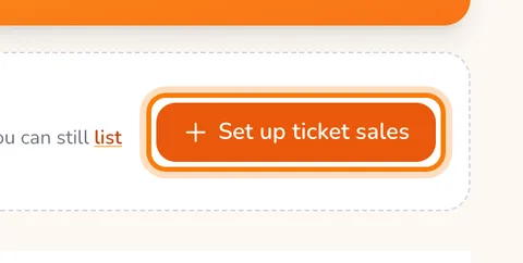 Set up ticket sales (enlarge)